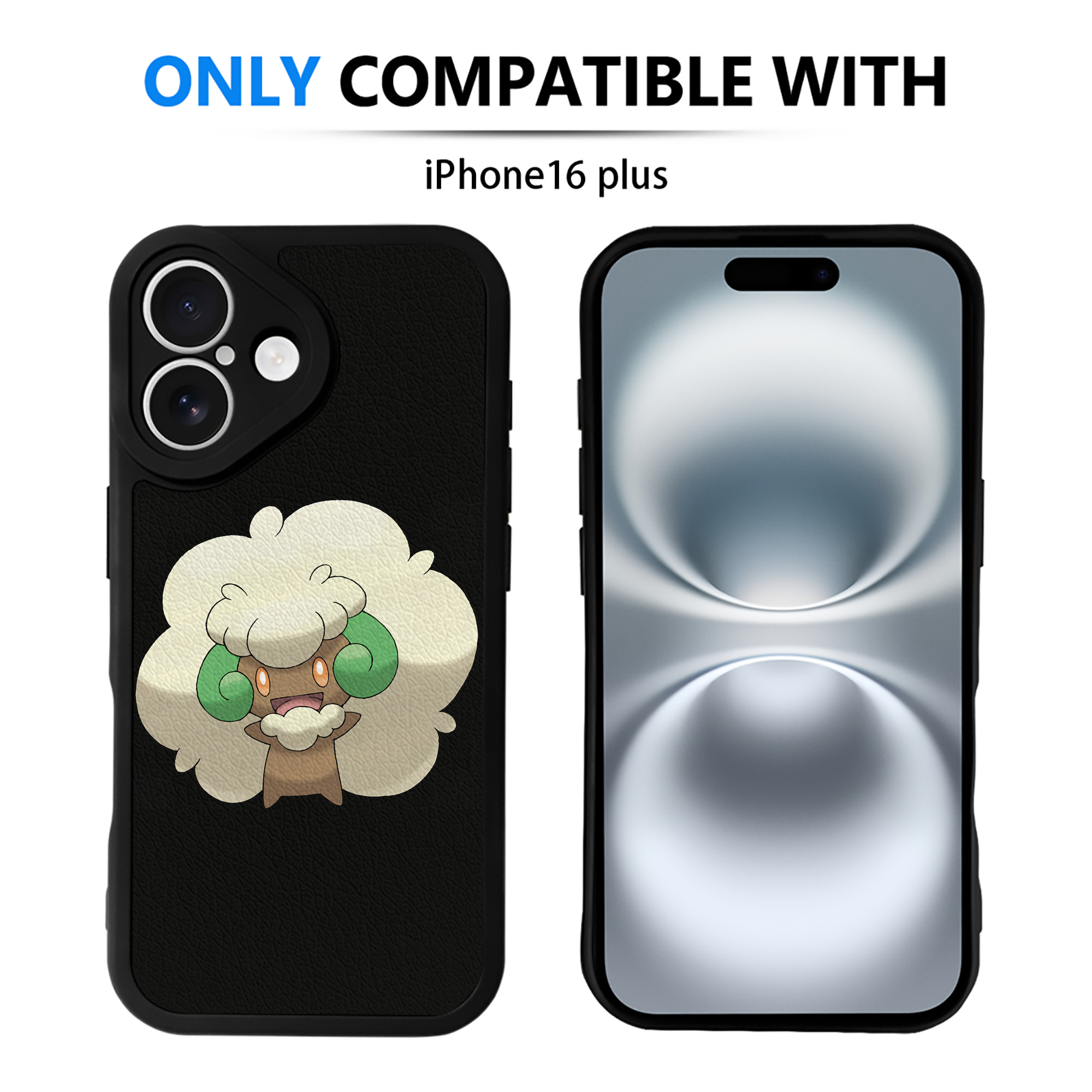 （画像用） ポケットモンスター Pokémon 【iPhone 16シリーズ対応】シリコンスマホケース（レザー調） 材質：シリコン
